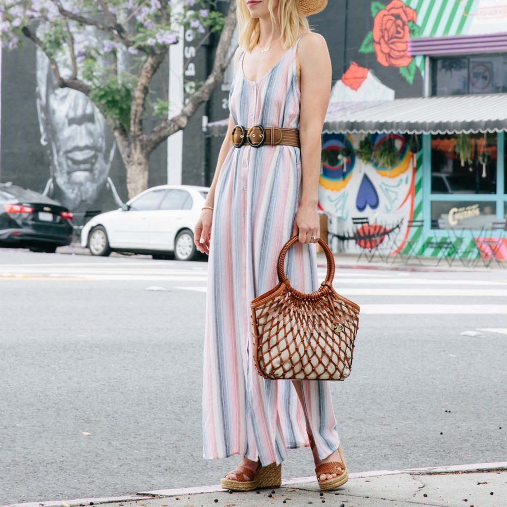 Bella Dahl striped midi dress